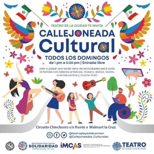 Callejoneada Cultural @ Theatre of the City Playa del Carmen