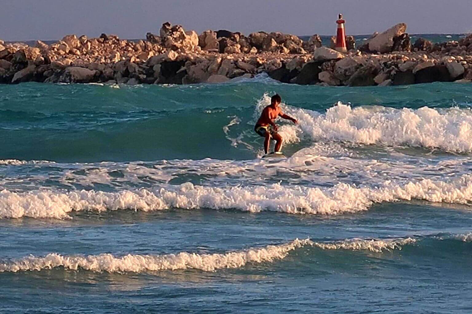 Surfing in Puerto Aventuras