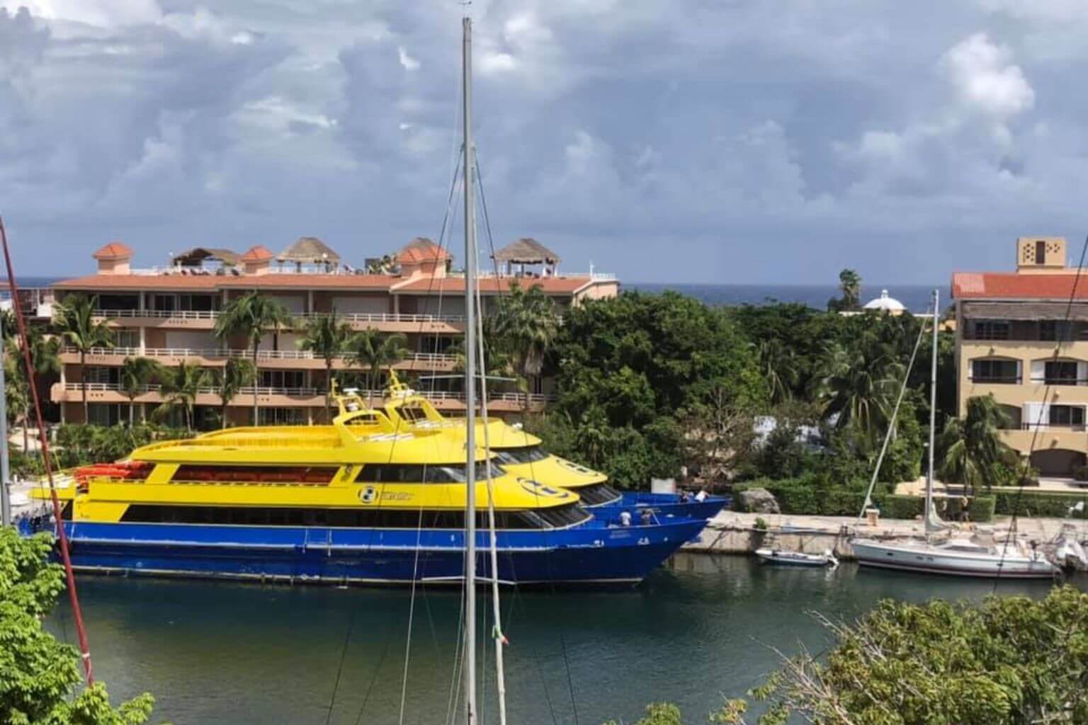 Ultramar Ferries in Puerto Aventuras marina