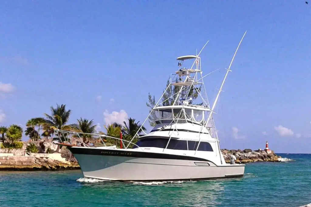 Poverty Sucks Puerto Aventuras Fishing Boat