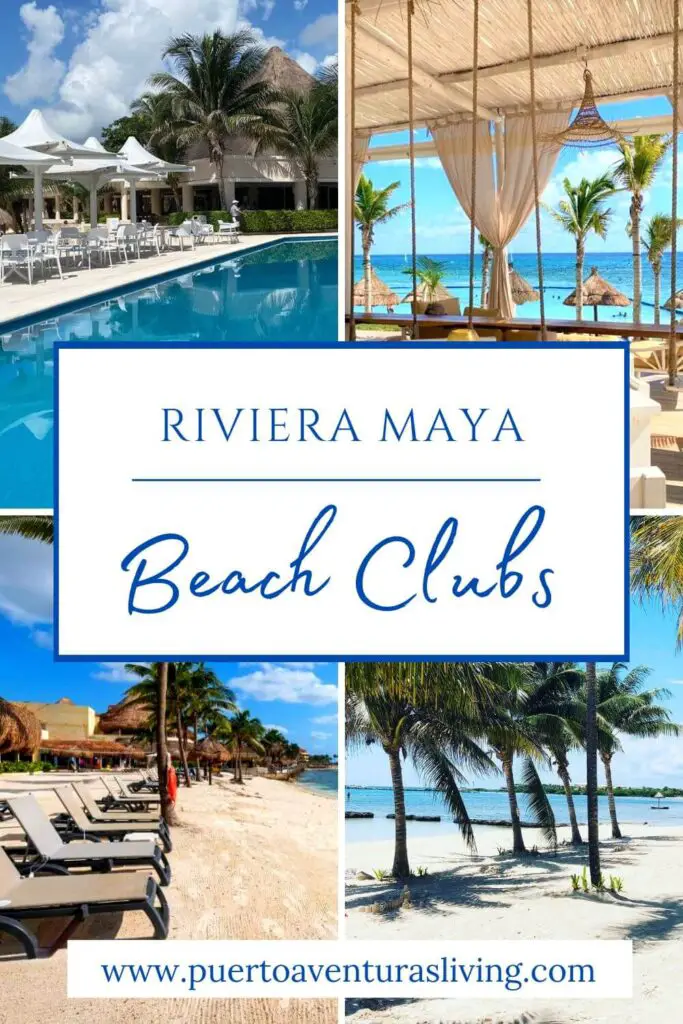 Beach clubs in the Riviera Maya