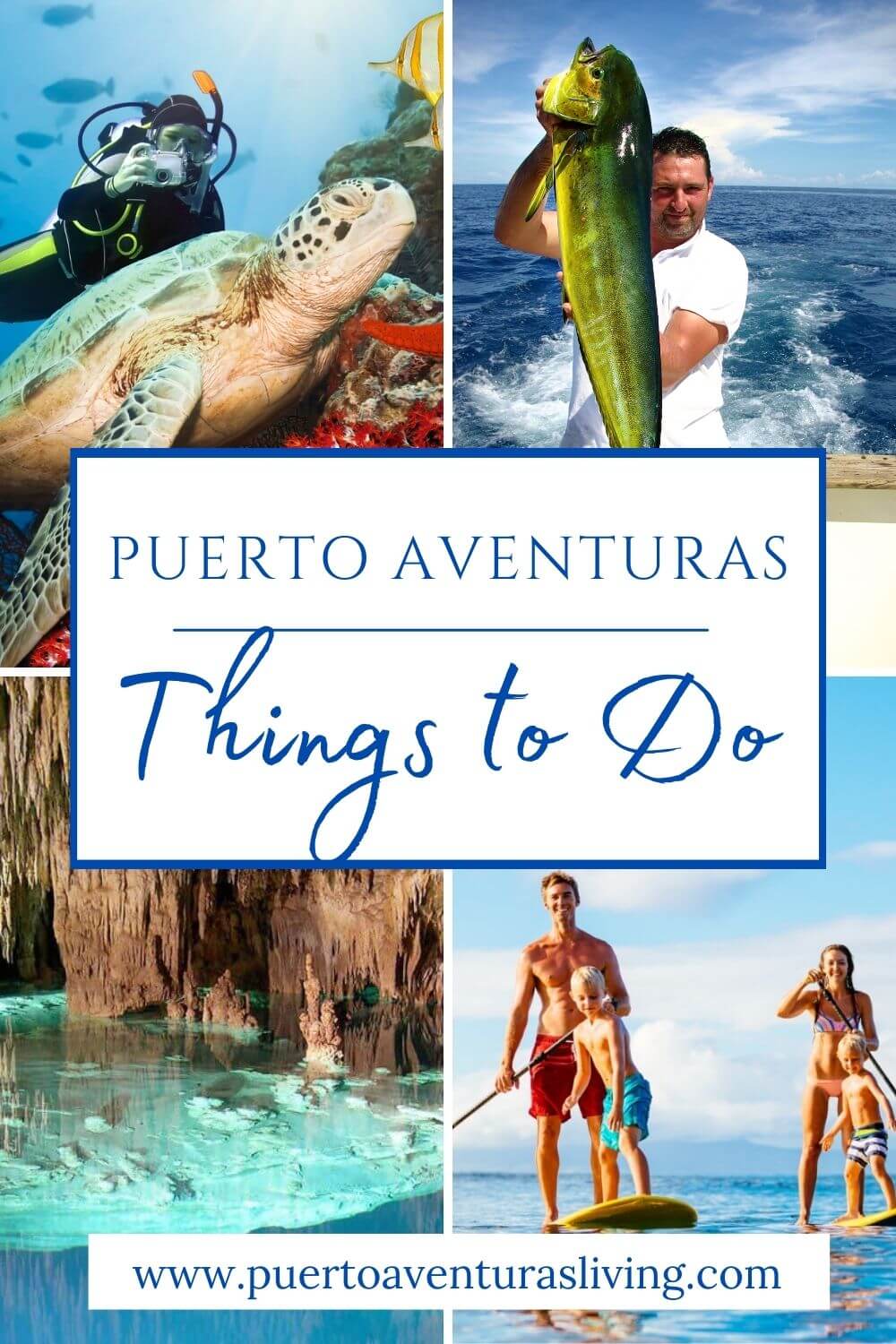 Different activities in and around Puerto Aventuras