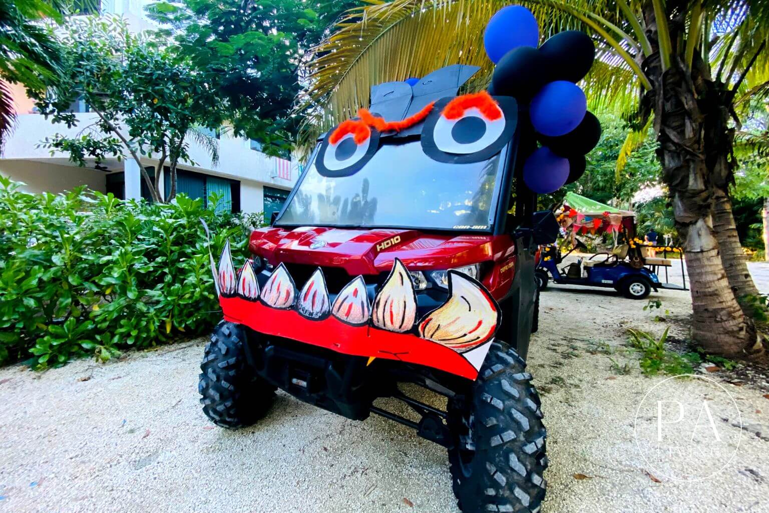 Puerto Aventuras Halloween Golf Cart Parade 2022