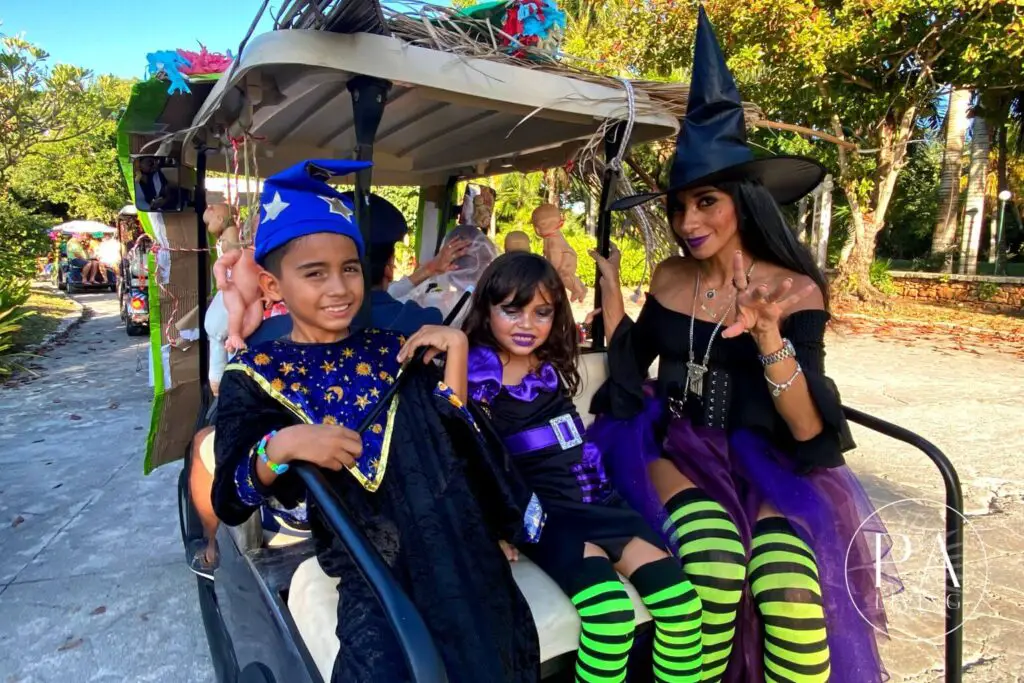 Puerto Aventuras Halloween Golf Cart Parade 2022