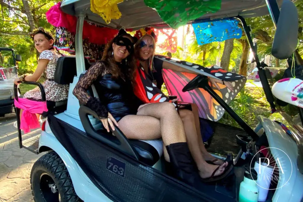 Puerto Aventuras Halloween Golf Cart Parade 2022