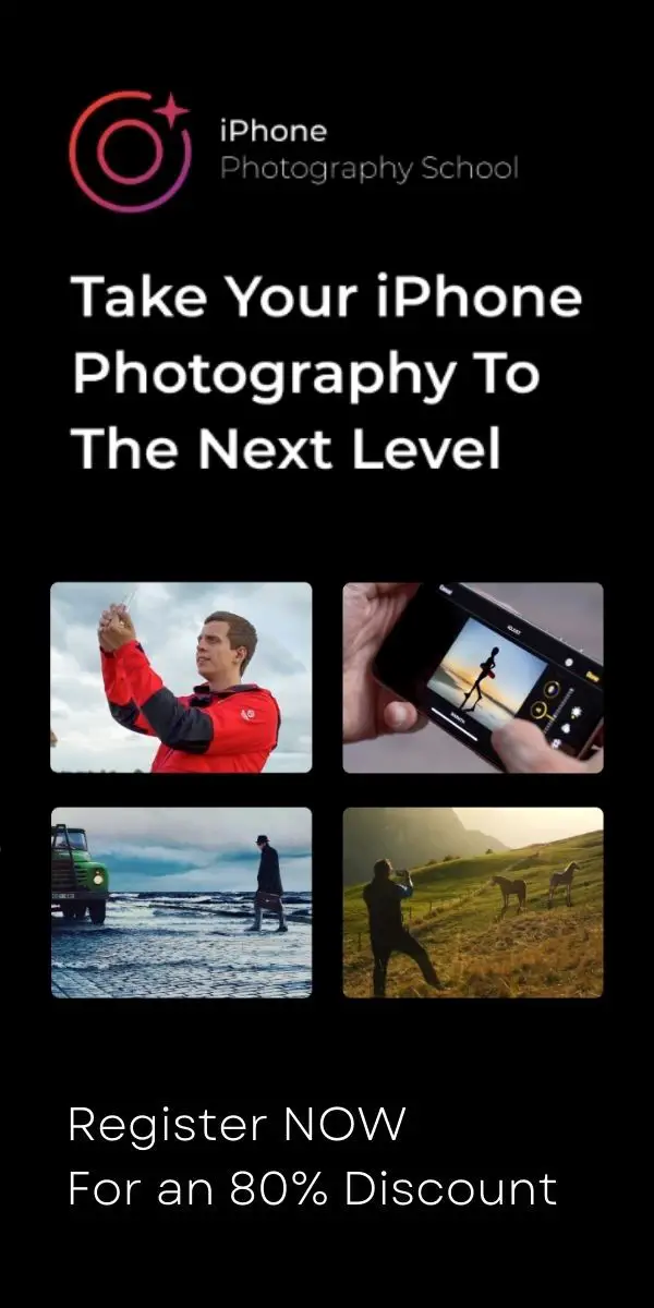Advert for iPhone photography course