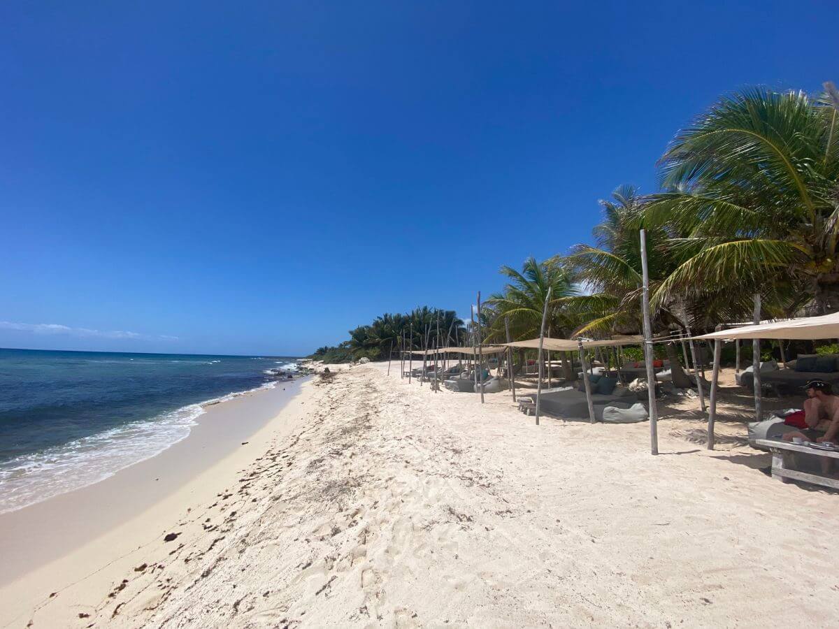 The beach at Punta Venado Beach Club 