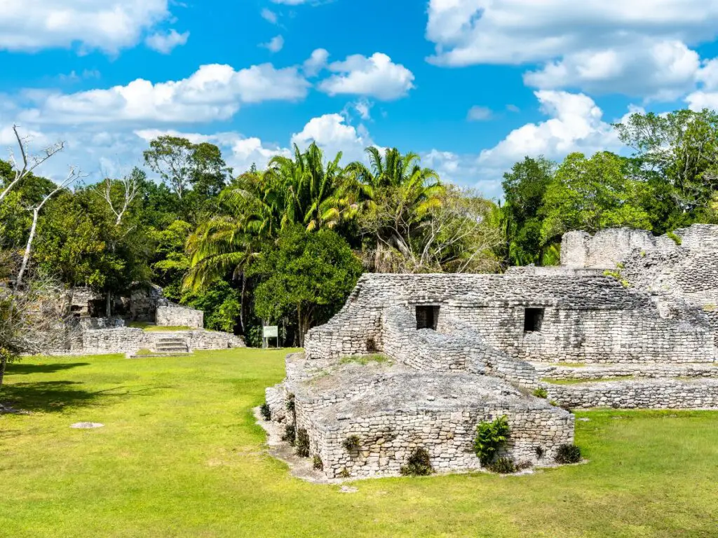Kohunlich is one of the least known maya ruins near puerto aventuras