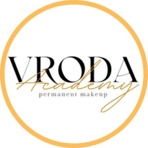 Logo for Vroda Academy, Permanent makeup in Puerto Aventuras