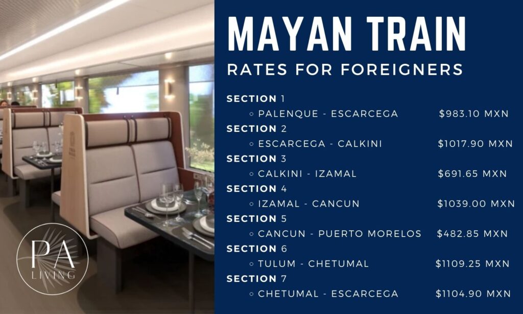 Mayan Train Rates Foreigners