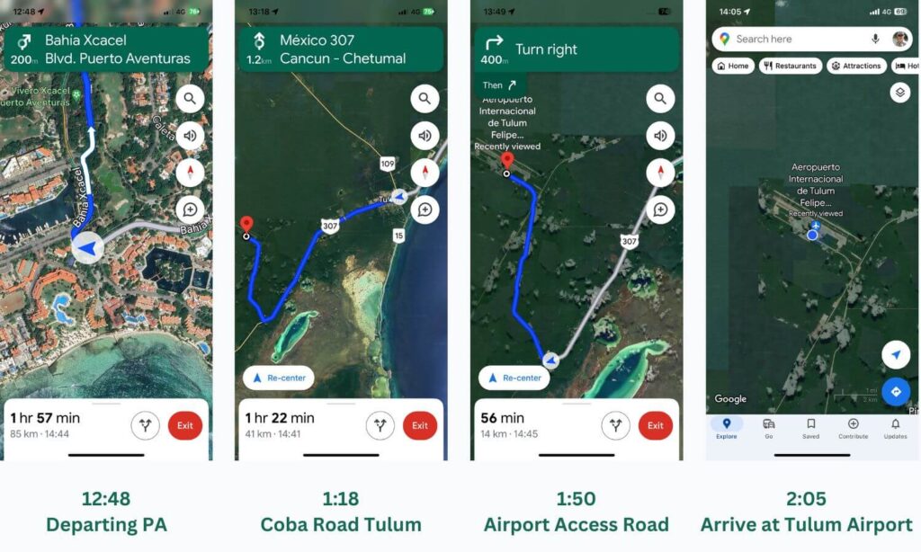 Tulum Airport Drive Times