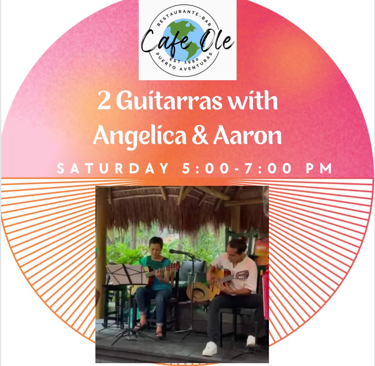 Angelica and Aaron on Guitar @ Cafe Ole