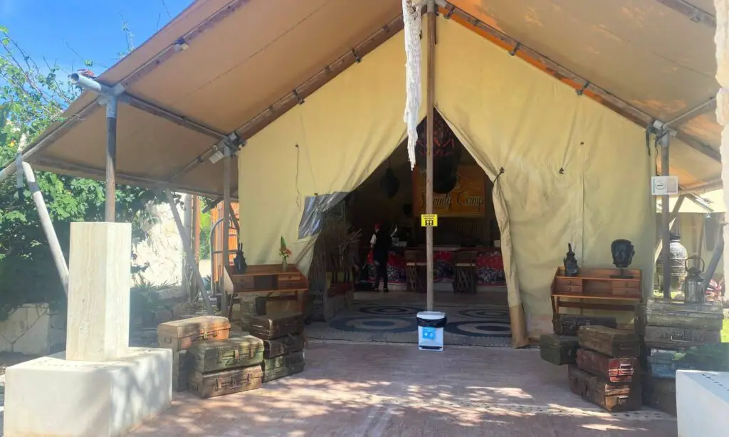 One of the tents at Serenity Glamping, Xpu-Ha