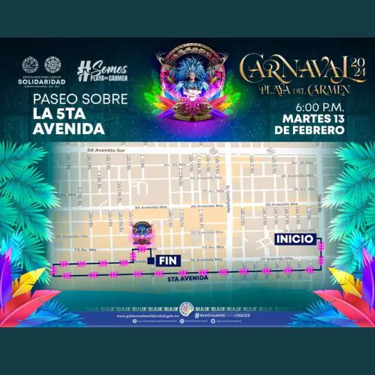 Carnaval Playa del Carmen 2024 Puerto Aventuras Living