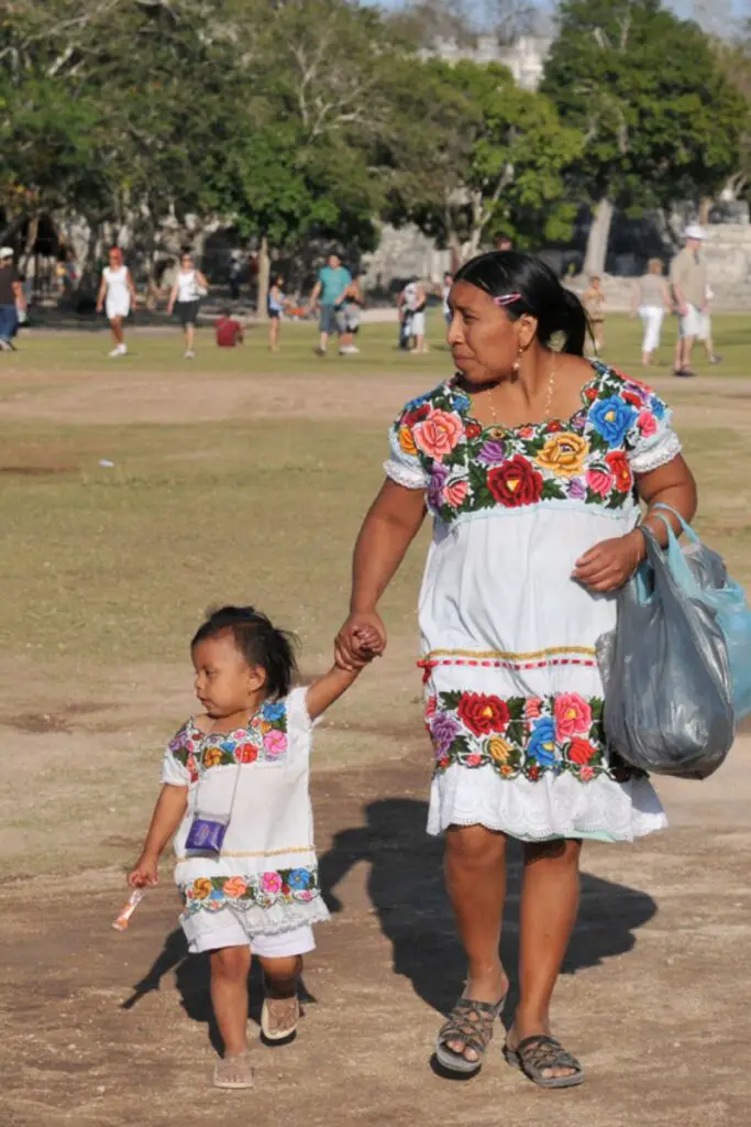 Mayan Woman and Child