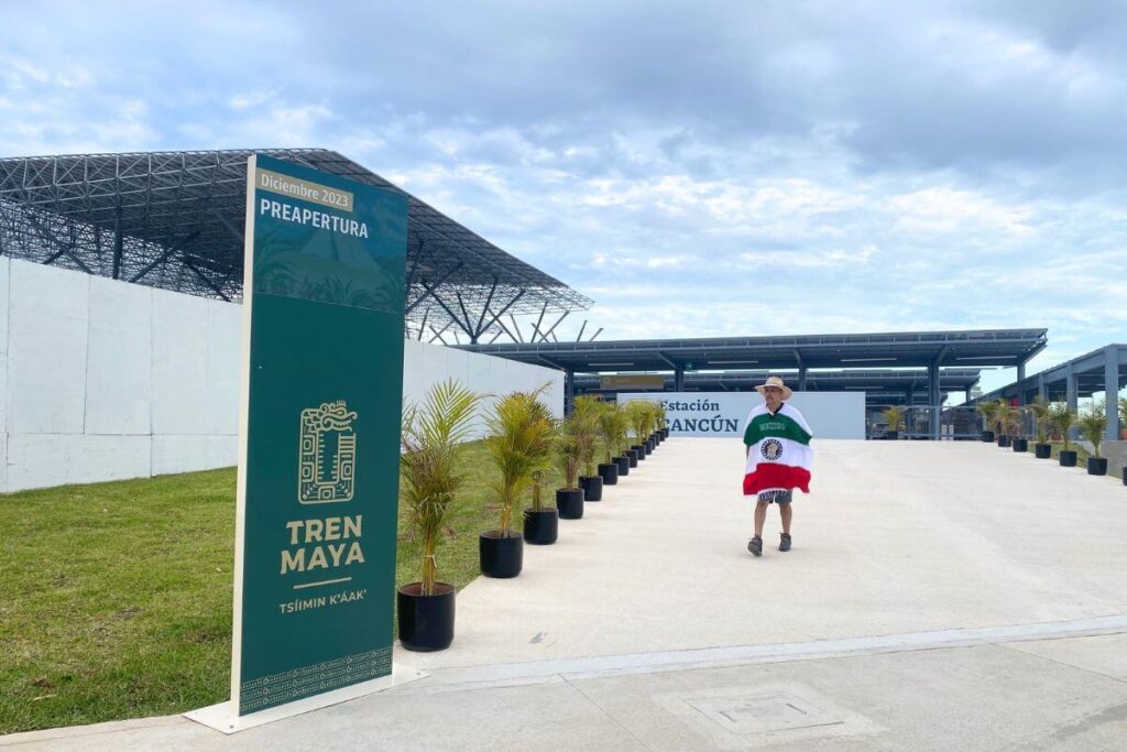 Man at the Tren Maya Estacion Cancun