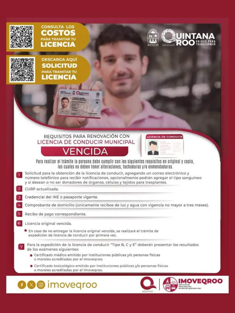 requirements for getting a mexico driver's license for the first time