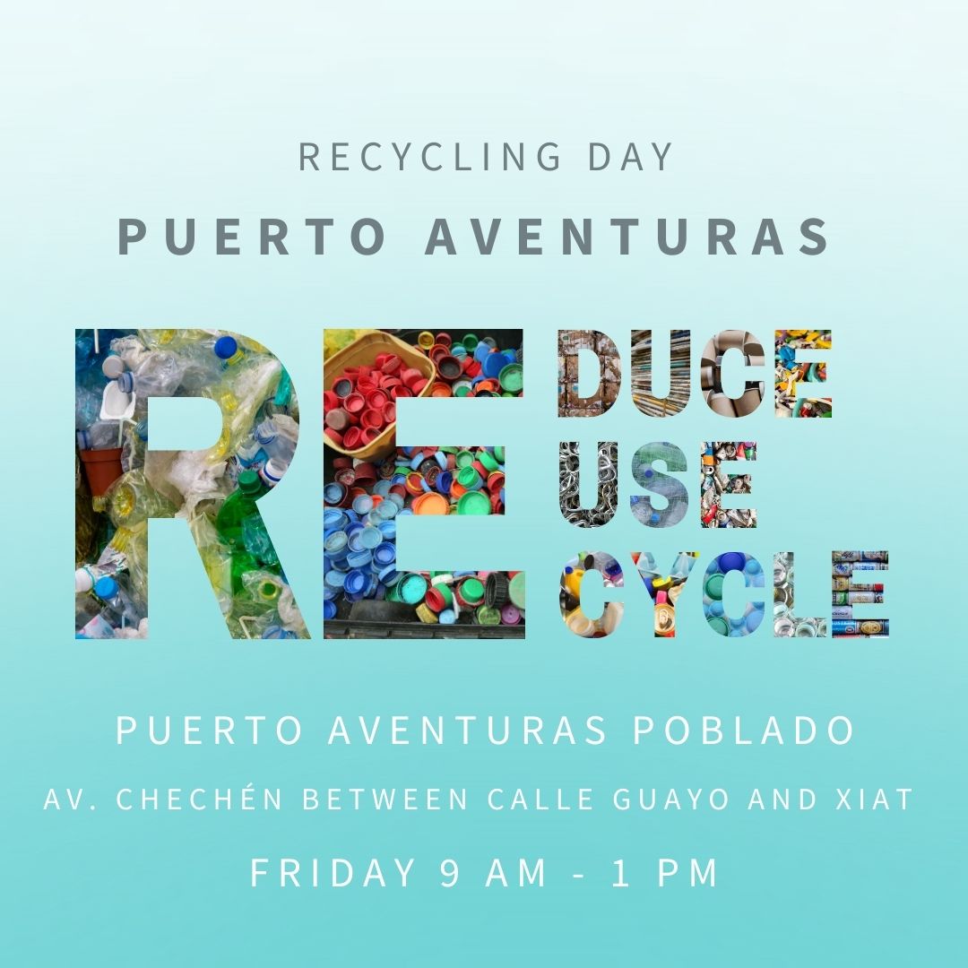 recycling day in puerto aventuras