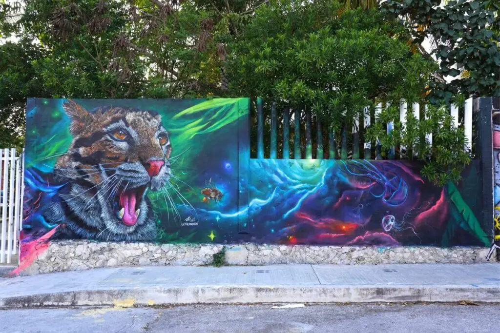 mural from the akumal arts festival