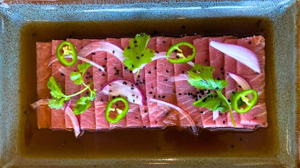 Ultimate Guide to Restaurants in Puerto Aventuras 28 tiradito de atun at cosecha del mar in puerto aventuras