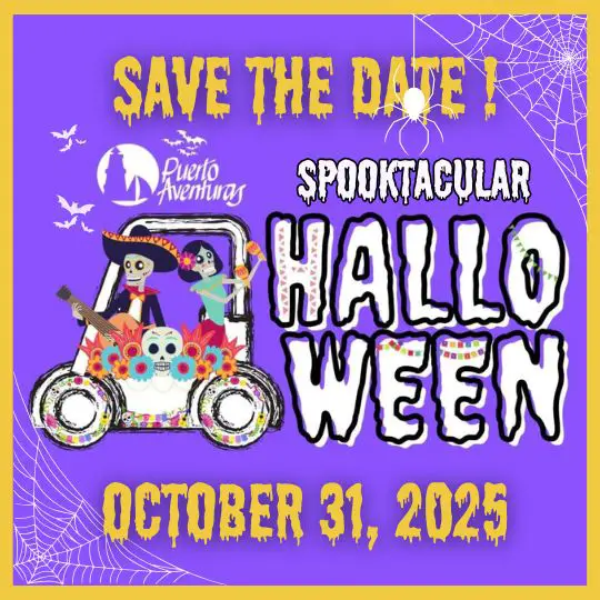puerto aventuras halloween golf cart parade and party 2025