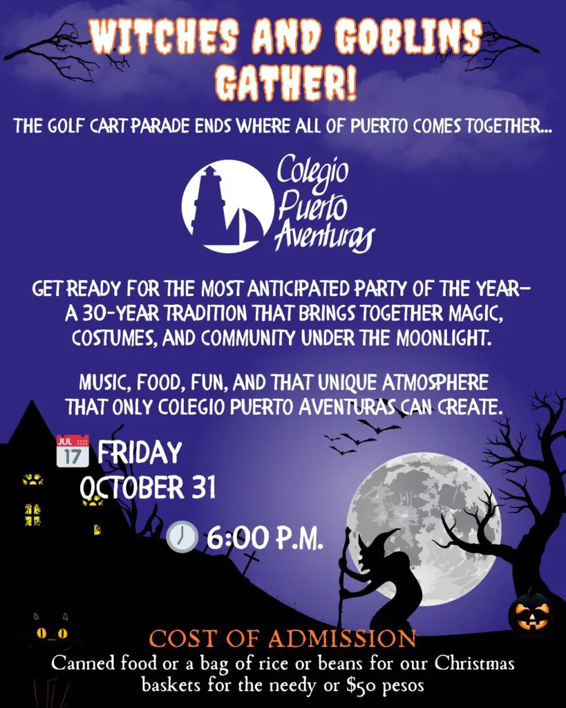 Halloween Party & Haunted House at Colegio Puerto Aventuras 2 Colegio PA halloween Party