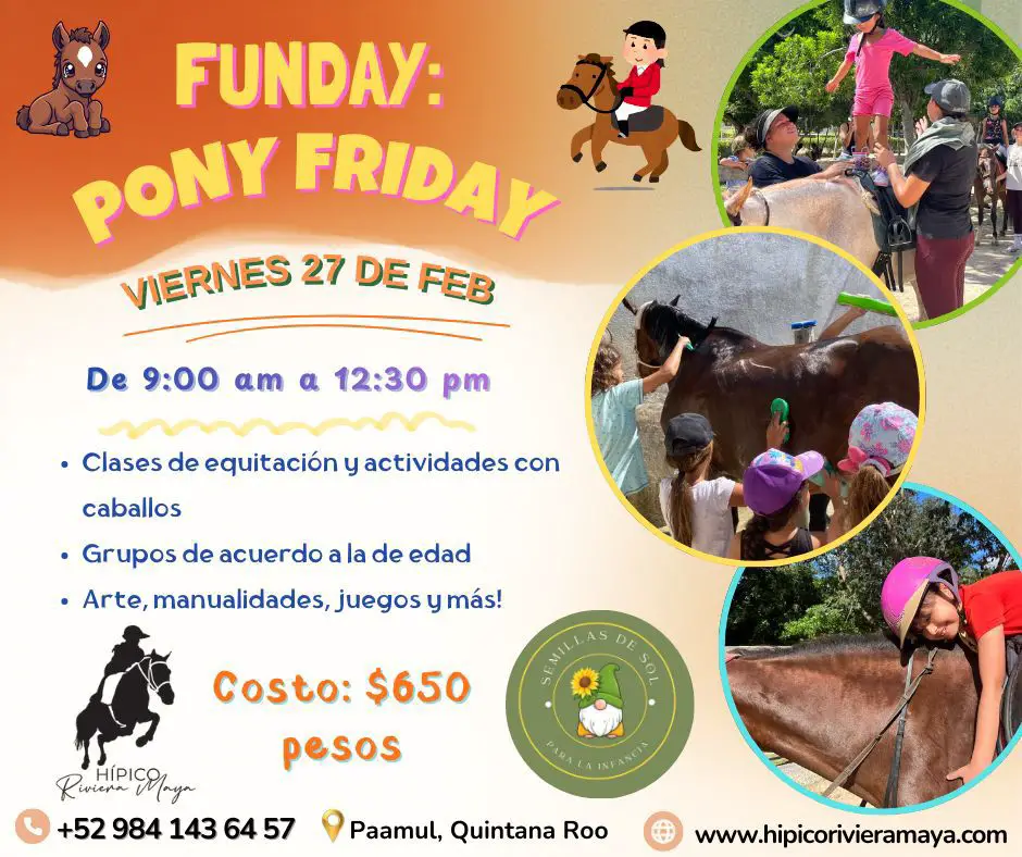 Pony Friday at Hipico Riviera Maya